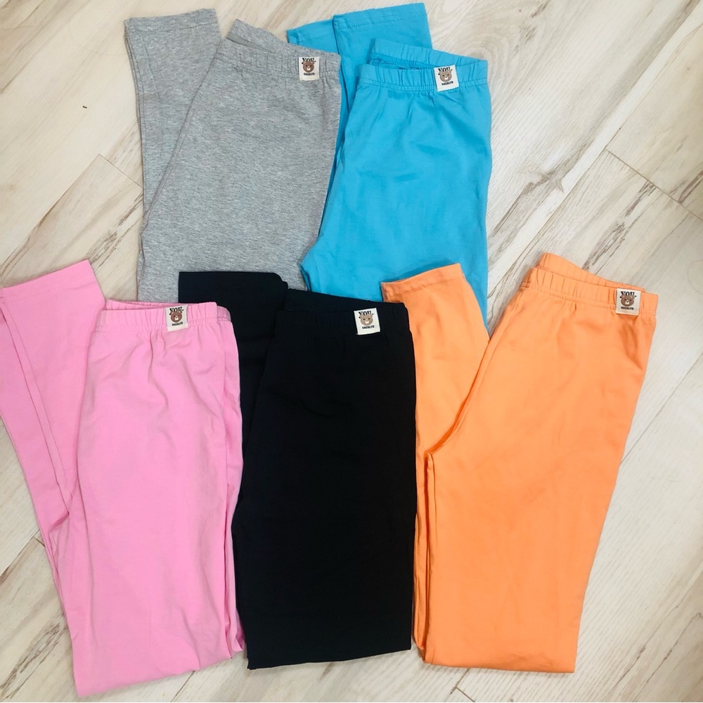 Kids Colorful Cotton Leggings Set